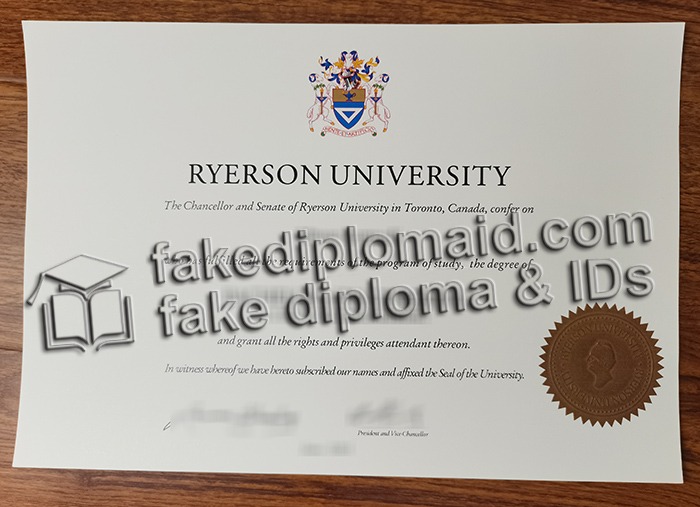 Ryerson University diploma