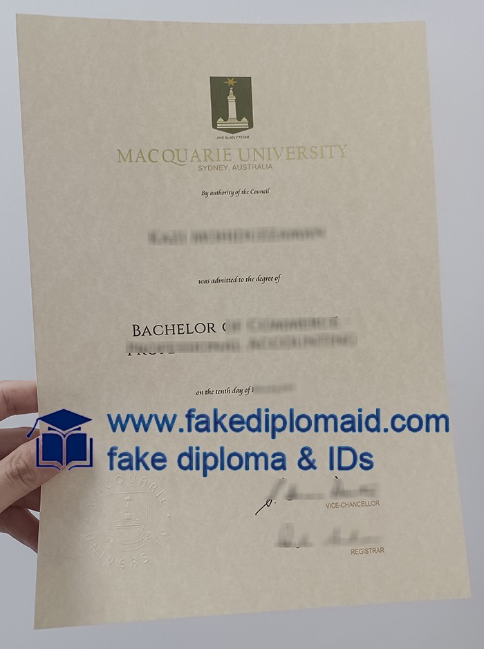 Macquarie University diploma