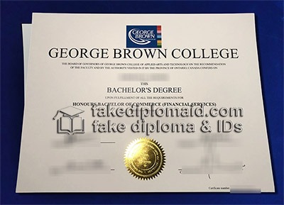 George Brown College diploma