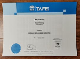 TAFE NSW certificate