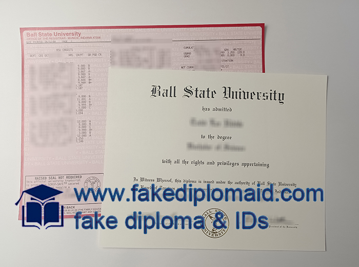 Ball State University transcript