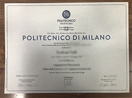 Politecnico Di Milano diploma