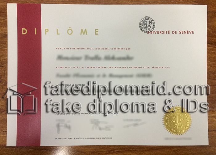 Université de Genève Diploma