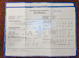 Fake SJSU transcript