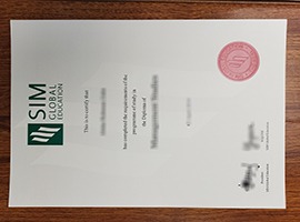 fake SIM Global Education diploma