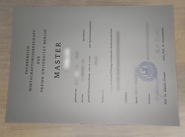 Freie Universität Berlin diploma