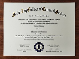 John Jay College of Criminal Justice diploma