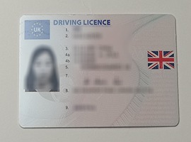 fake UK driver's license