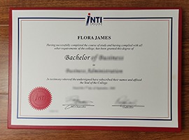 Fake INTI College diploma