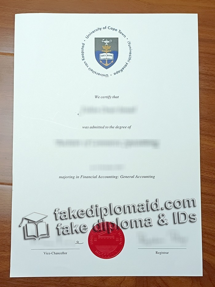 University of Cape Town diploma