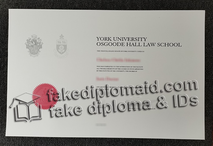 York University diploma