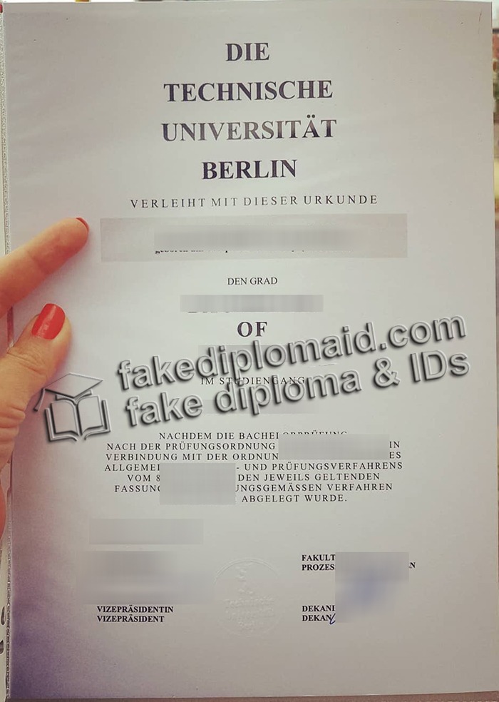 Technische Universität Berlin diploma