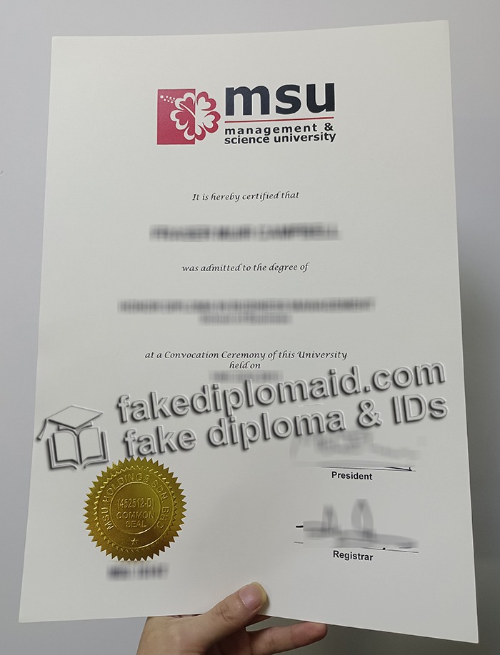 fake MSU degree