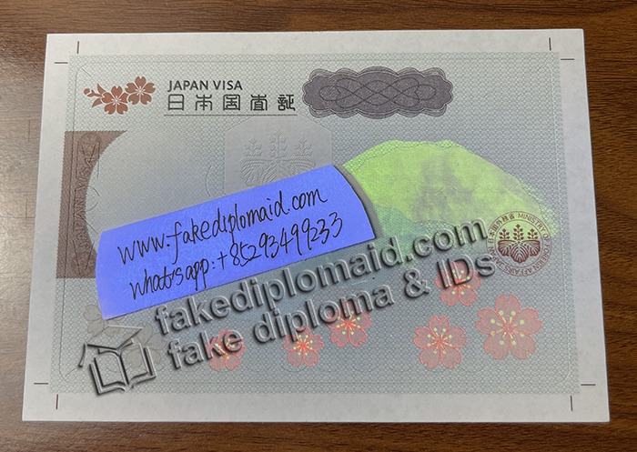 fake Japan VISA