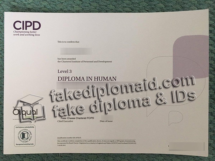 CIPD certificate