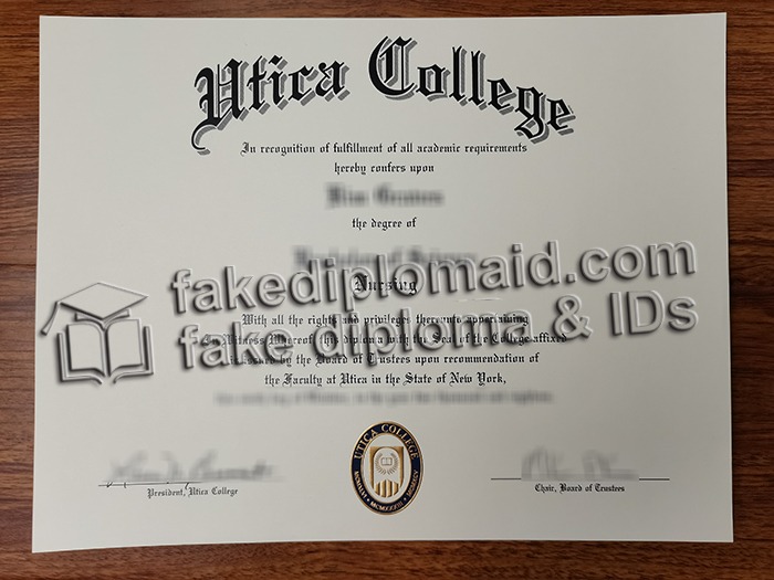 Utica College diploma