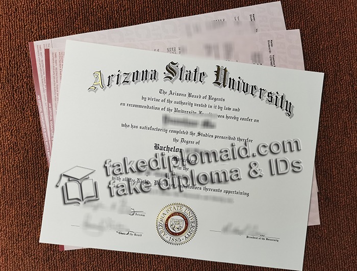 Arizona State University diploma