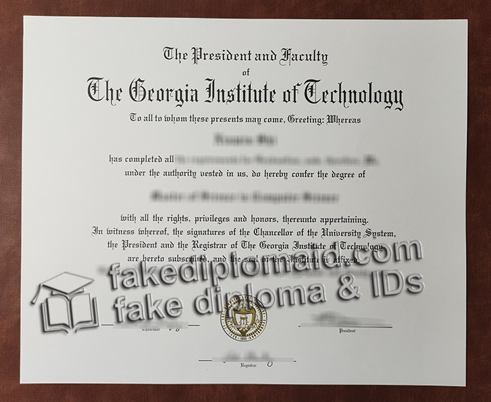 Georgia Institute of Technology diploma