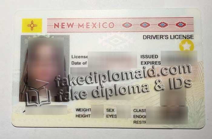 fake New Mexico driver's license