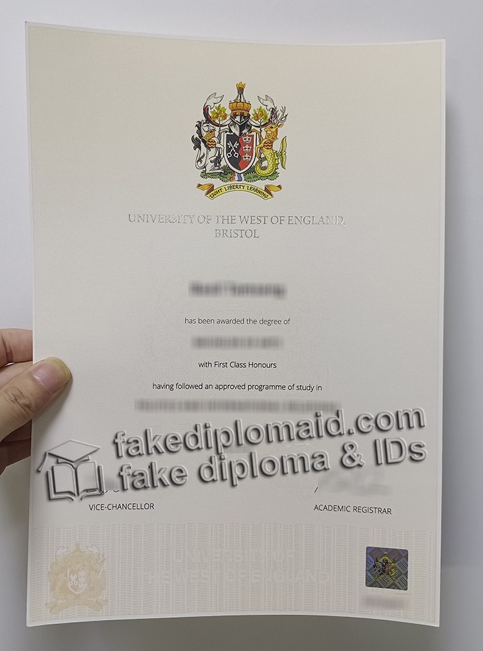 fake UWE Bristol diploma