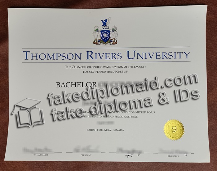 Thompson Rivers University diploma