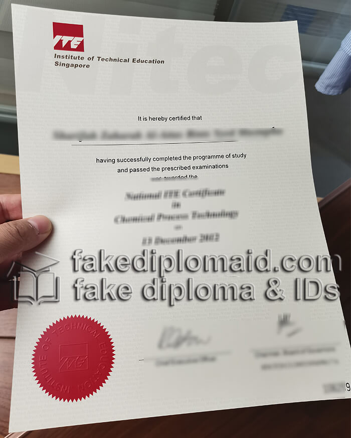 Institute of Technical Education Certificate