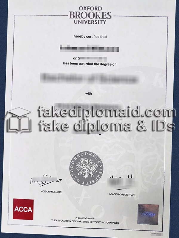 fake Oxford Brookes University degree