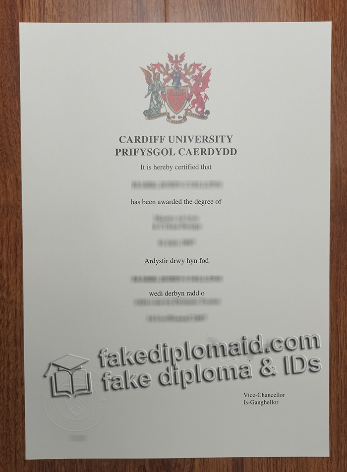 Cardiff University diploma