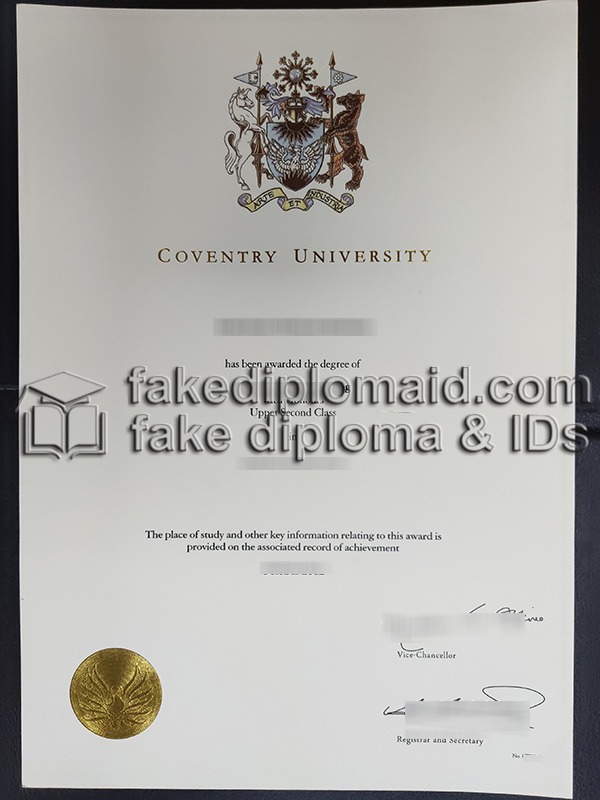 fake Coventry University degree