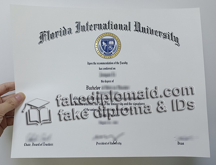 Florida International University diploma