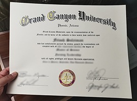 Grand Canyon University diploma