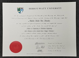 Heriot-Watt University diploma