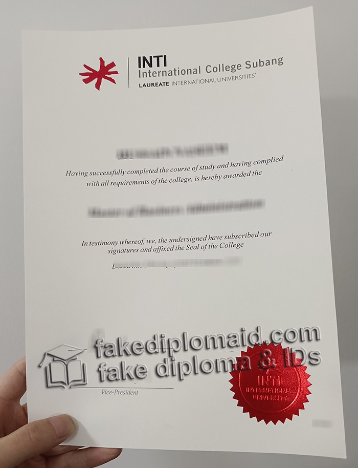 NITI International University diploma
