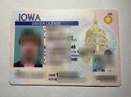 fake Iowa driver's license
