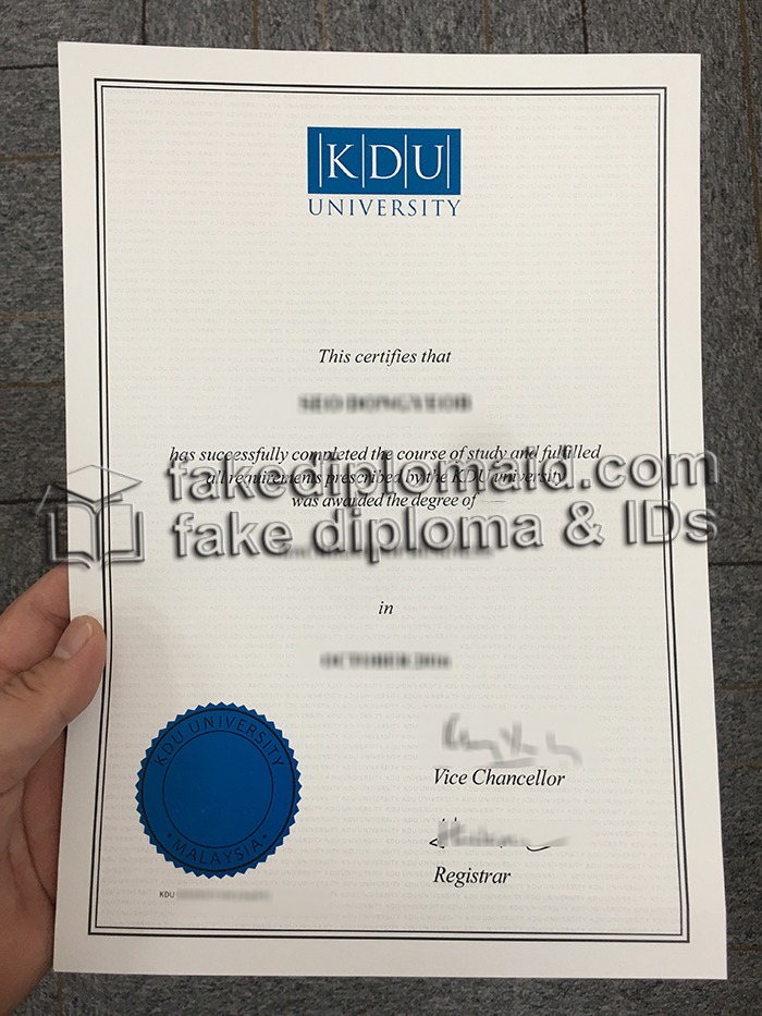 KDU University degree