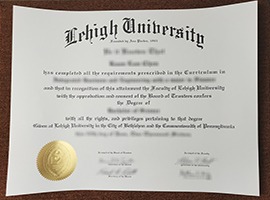 Read more about the article Lehigh University diploma free sample, LU degree certificate for sale