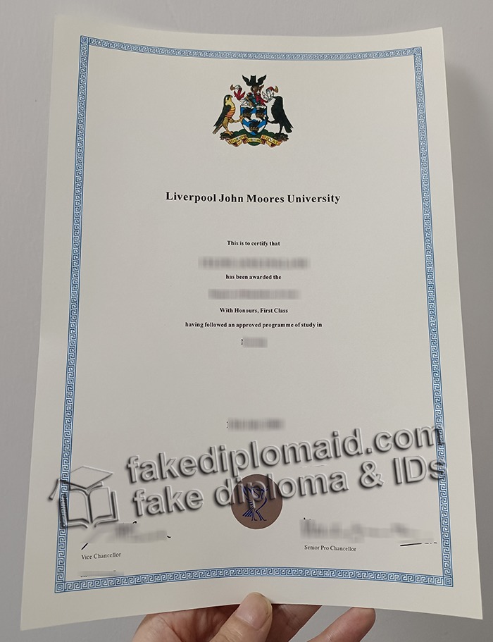 Liverpool John Moores University diploma