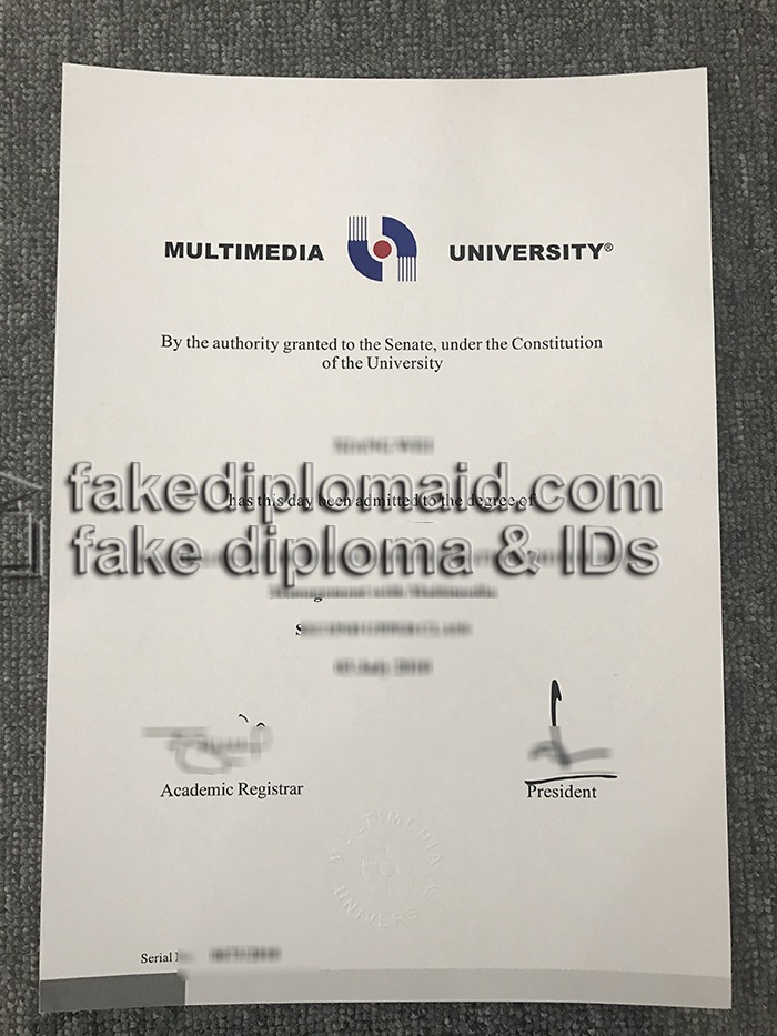 Multimedia University diploma