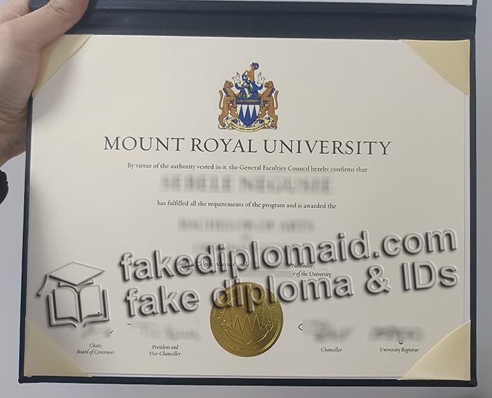 Mount Royal University diploma