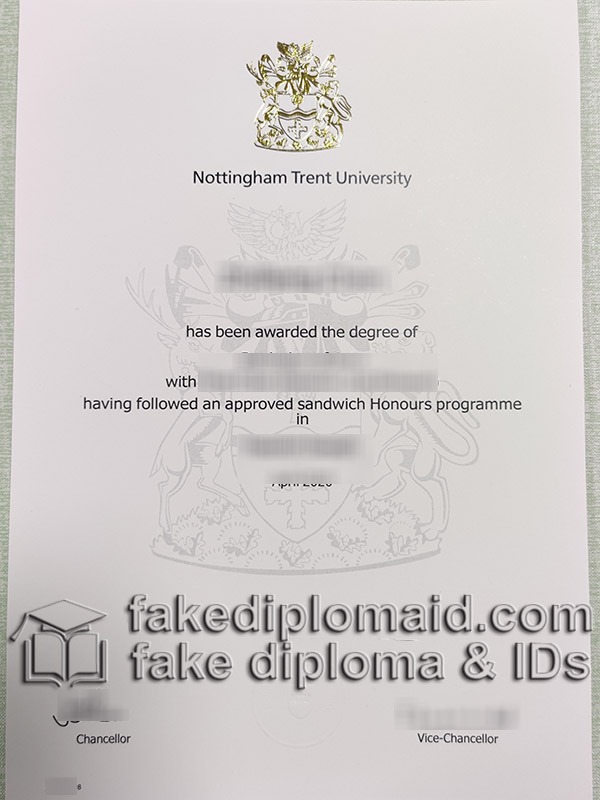 fake Nottingham Trent University degree,