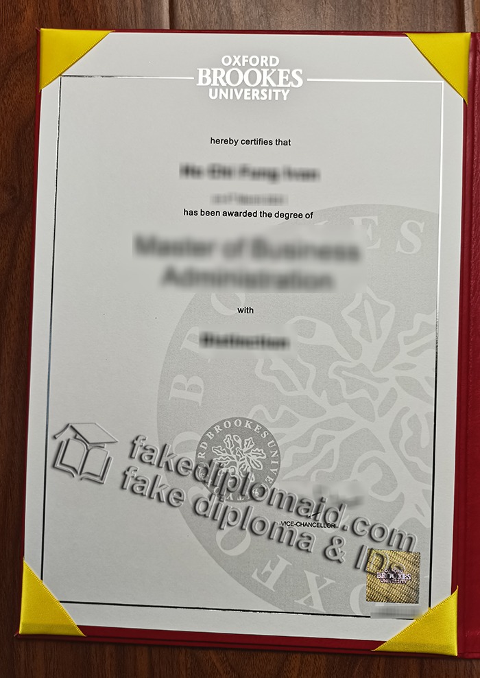 fake Oxford Brookes University diploma