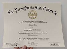 Pennsylvania State University diploma