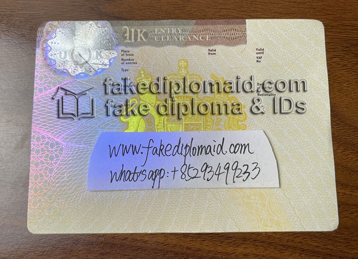 fake UK VISA