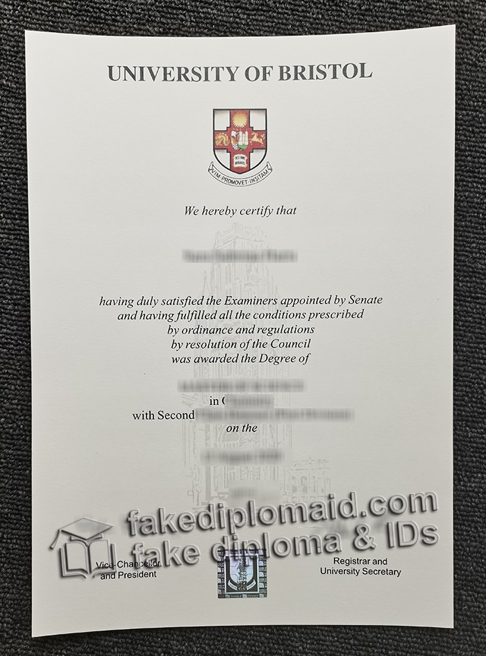 University of Bristol diploma