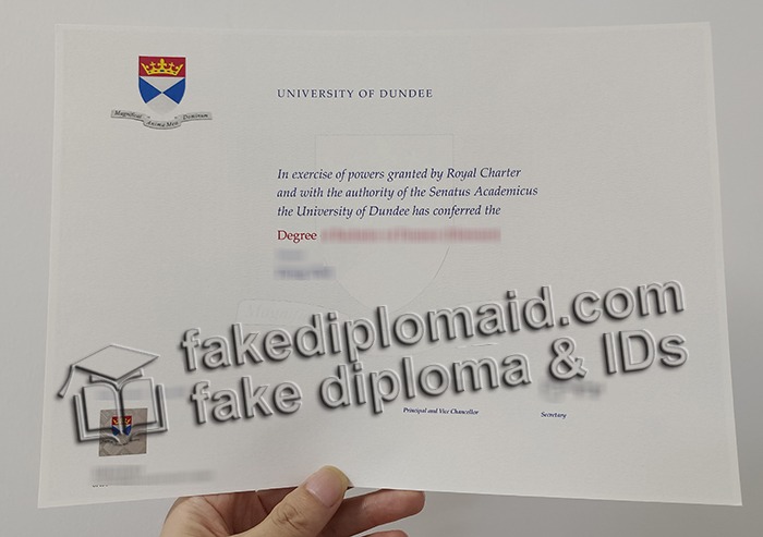 University of Dundee diploma