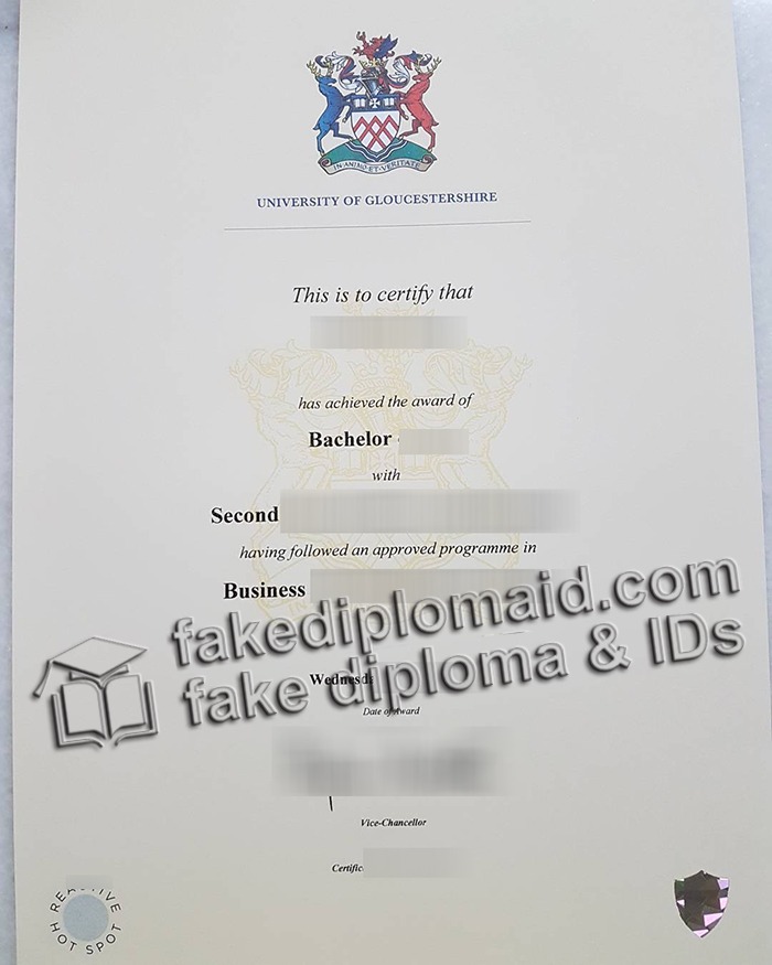 University of Gloucestershire diploma