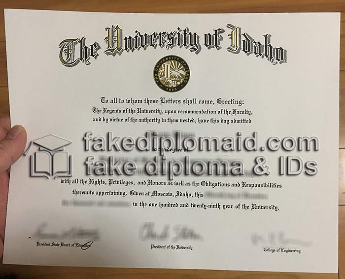 University of Idaho degree