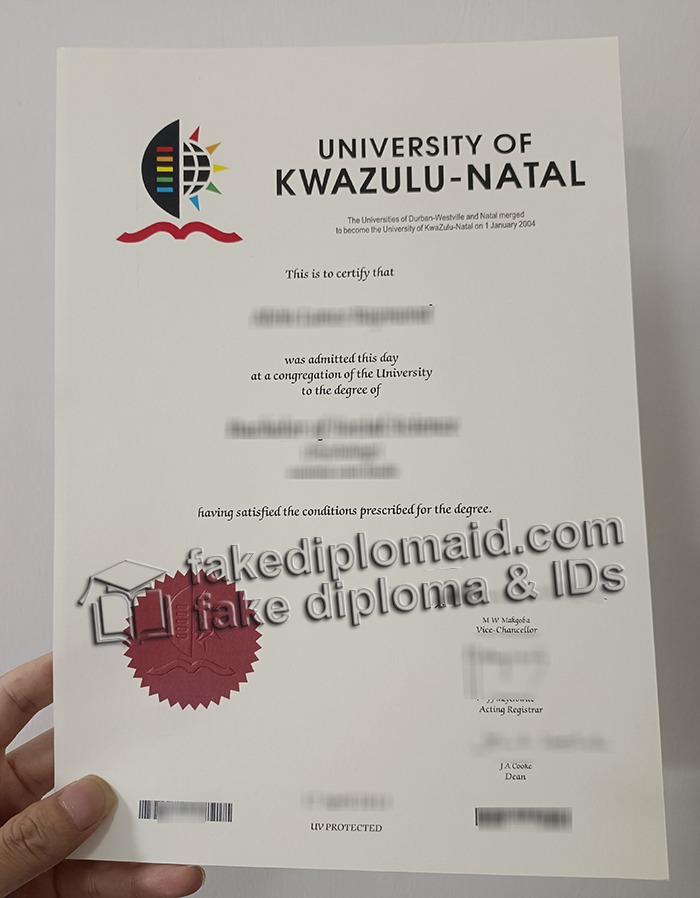 University of KwaZulu-Natal diploma