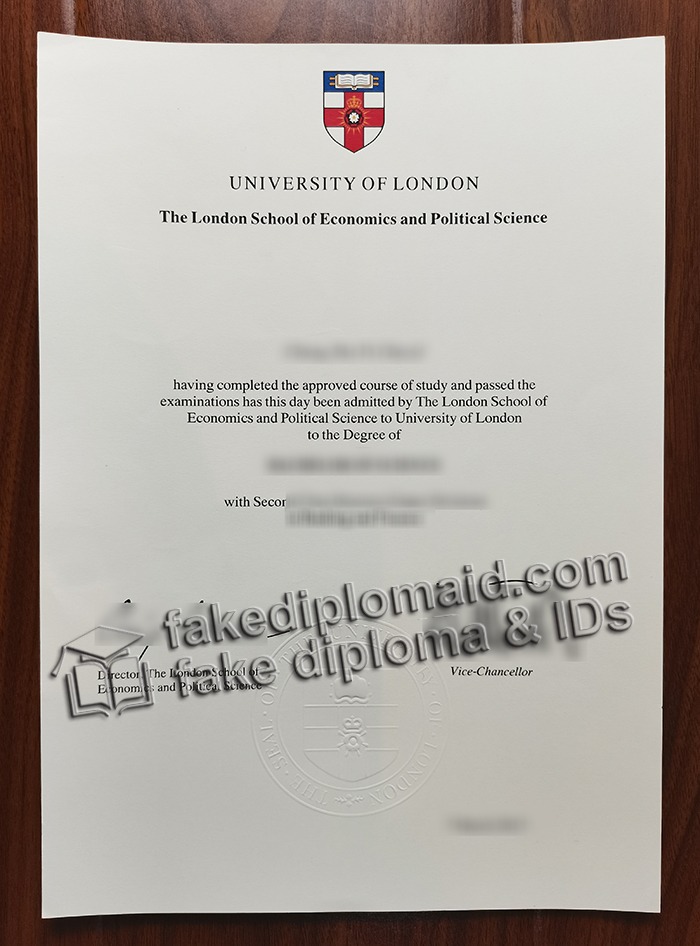 fake University of London diploma