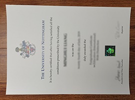 University of Nottingham diploma